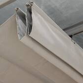 Lona para pérgola BELIZE Pizarra Para BELICE 6 x 3 m - L. 295 x P. 292 cm - Poliéster Pizarra