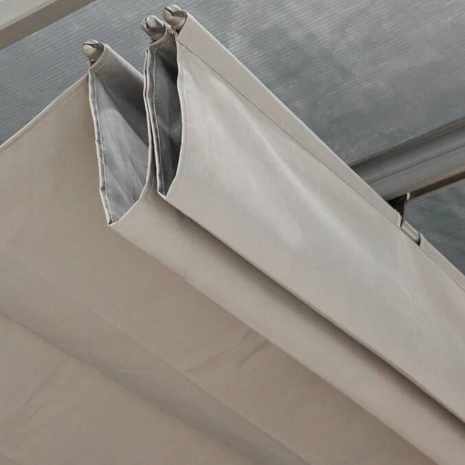 Lona para pérgola BELIZE Pizarra Para BELICE 6 x 3 m - L. 295 x P. 292 cm - Poliéster3445
