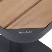 Mesa bistró TYLA Acacia / Grafito 2 plazas - Acero tratado con epoxi, Acacia certificada FSC® Acacia / Grafito