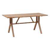 Mesa alta de jardín rectangular PAPOUASIE Acacia 8 plazas - Acacia certificado FSC® Acacia