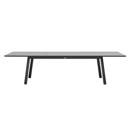 Mesa de jardín extensible PAVANE Grafito 12 plazas - Aluminio con recubrimiento de epoxi