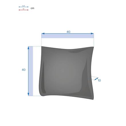 Cojín decorativo de exterior KORAI Trigo 40 x 40 cm - Poliéster