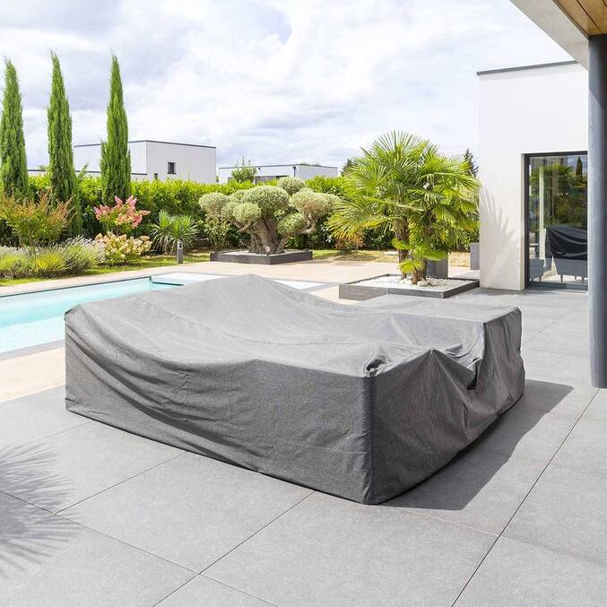 Funda protectora HAMBO para sala de estar Gris M 250 x 250 x 90 cm - Poliéster14