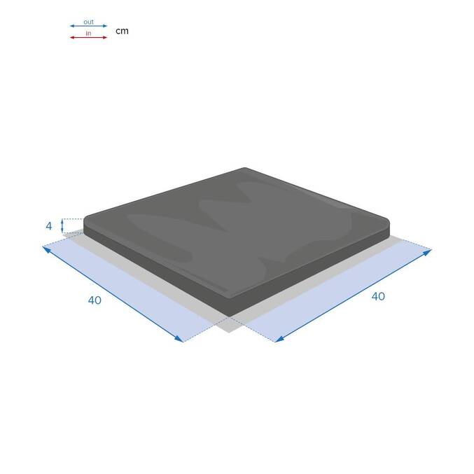 Cojín de silla con velcro KORAI Trigo 40 x 40 cm - Poliéster3706