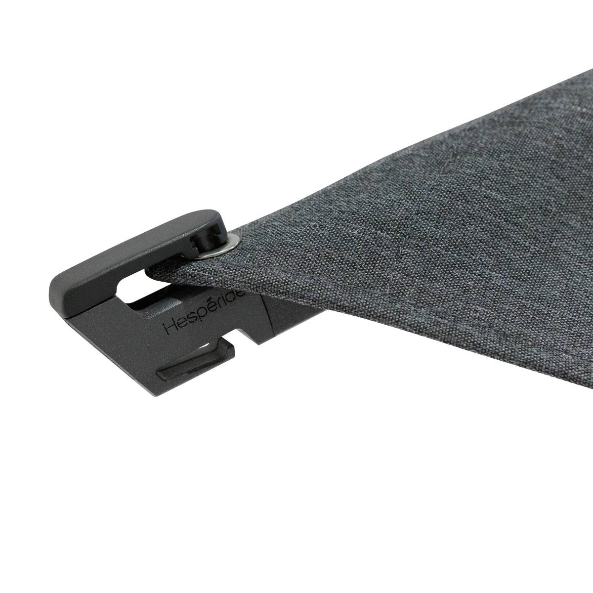 Parasol lateral cuadrado inclinable MELHIA Antracita / Grafito 3 x 3 m - Aluminio tratado con epoxi, Acero, Olefina Antracita / Grafito