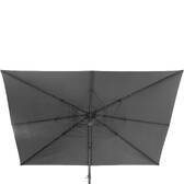 Parasol lateral cuadrado inclinable MELHIA Antracita / Grafito 3 x 3 m - Aluminio tratado con epoxi, Acero, Olefina Antracita / Grafito