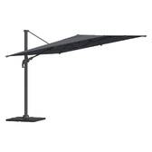 Parasol lateral rectangular inclinable MELHIA Antracita / Grafito 4 x 3 m - Aluminio tratado con epoxi, Acero, Olefina Antracita / Grafito