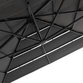 Parasol lateral rectangular inclinable MELHIA Antracita 4 x 3 m - Aluminio tratado con epoxi, Acero, Olefina Antracita