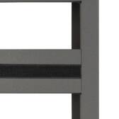Puf de jardín ALLURE Grafito / Gris Oscuro Aluminio tratado con epoxi, Olefina Gris oscuro / Grafito