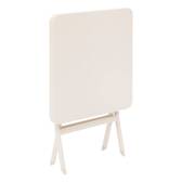 Mesa auxiliar de jardín cuadrada GREENSBORO Arcilla 40 x 40 cm - Acero, Tratamiento Antioxidante Reforzado Arcilla
