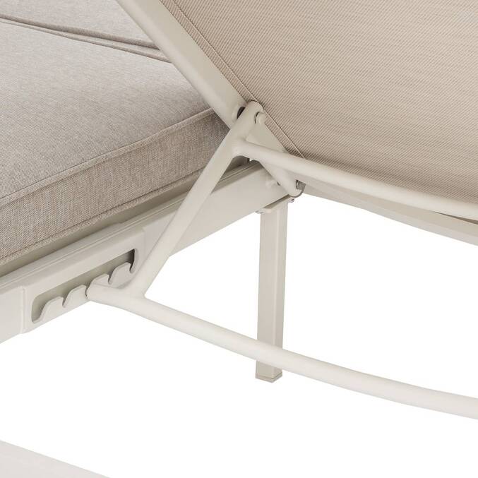 Cama de piscina doble ÉVASION Arcilla / Beige 2 plazas - Aluminio tratado con epoxi, Texaline3763