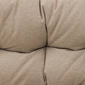 Sofá de jardín MELOANE Beige 2 plazas - Acero recubierto de epoxi, Poliéster Beige