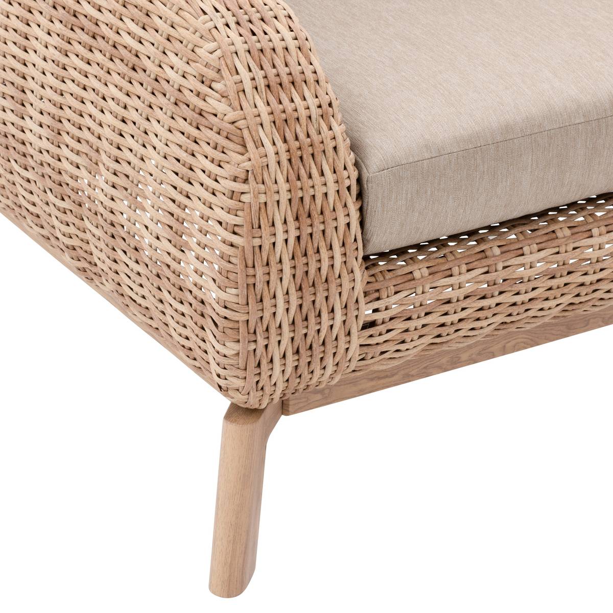 Sillón de jardín MANISSA Beige Aluminio tratado con epoxi, Poliéster Beige / Miel
