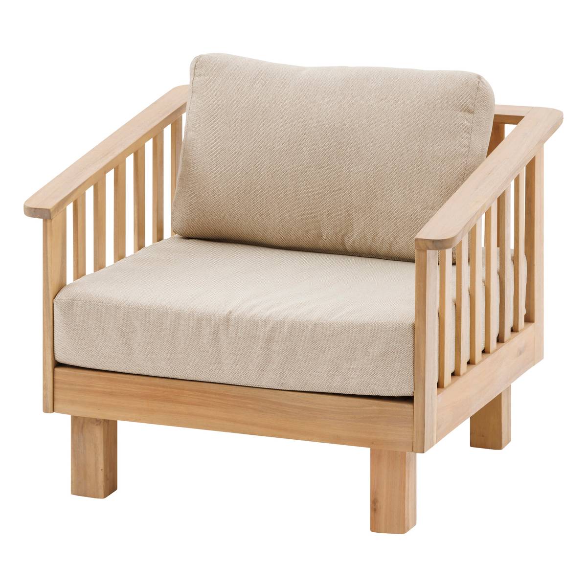 Sillón de jardín XENIA de acacia Acacia certificado FSC® Acacia