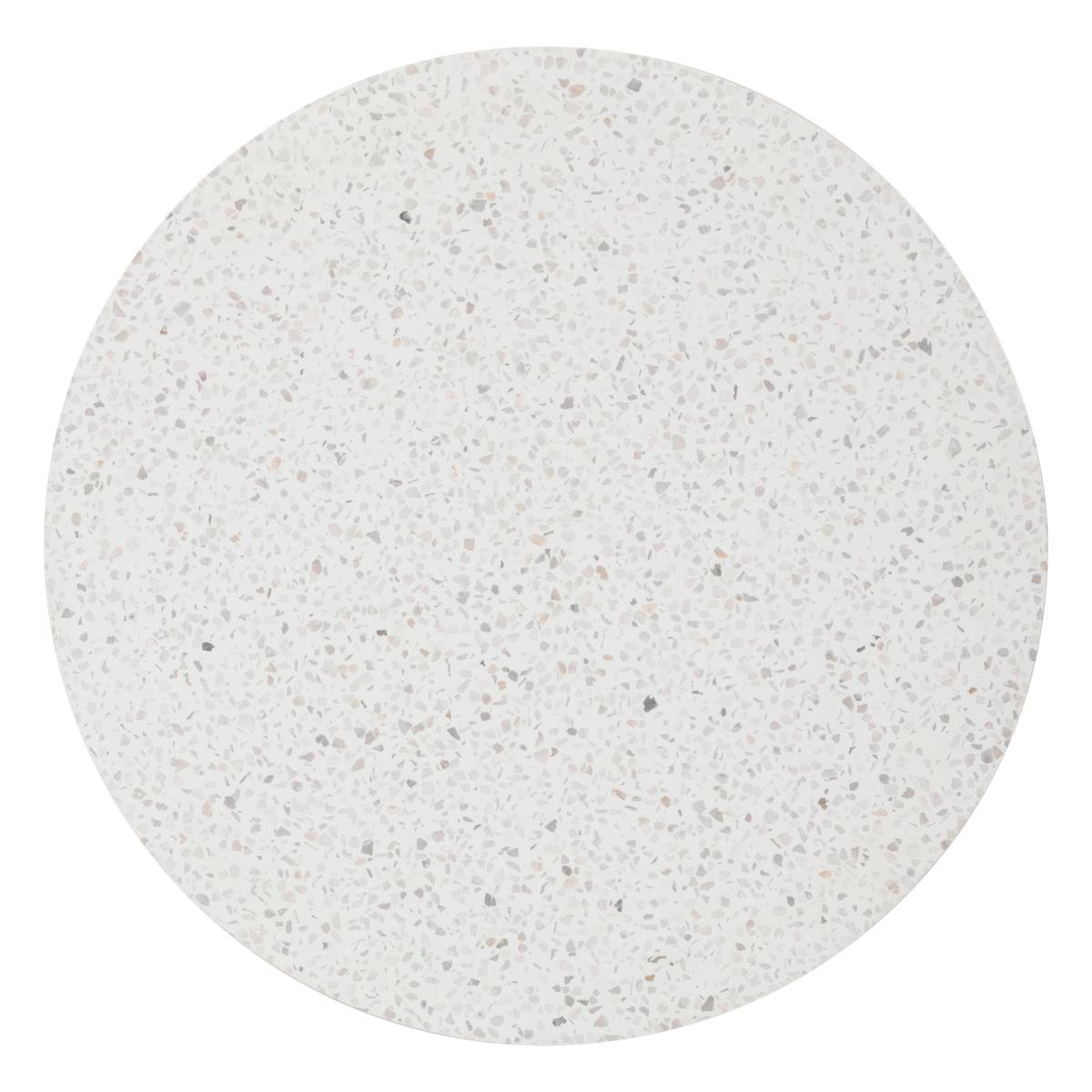 Mesa auxiliar de jardín redonda LEMINDO Eucalipto 50 x 53 cm - Eucalipto certificado FSC® Eucalipto