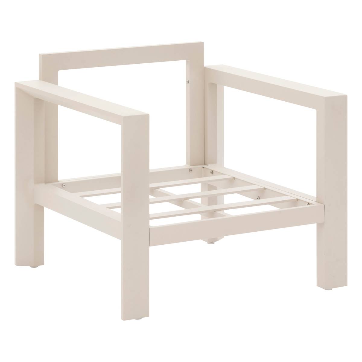 Sillón de jardín ÉVASION Arcilla Aluminio tratado con epoxi, Olefina Beige / Arcilla