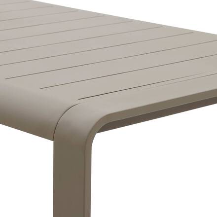 Mesa de jardín DOMILLY Café 10 plazas - Aluminio recubierto de epoxi
