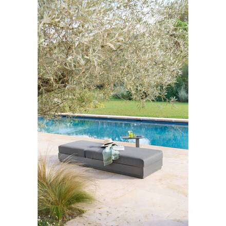 Cama de piscina ALLURE Grafito Aluminio tratado con epoxi, Poliéster