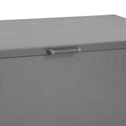 Baúl de almacenamiento EDENIO Grafito 1070 L - Acero galvanizado, Aluminio recubierto de epoxi