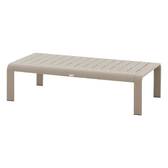 Conjunto de jardín DOMILLY Café 5 plazas - Aluminio tratado con epoxi, Olefina Café