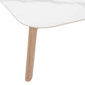 Conjunto de jardín MANISSA Honey 5 plazas - Aluminio tratado con epoxi, Ratán sintético, Poliéster reciclado Beige / Miel