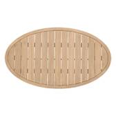 Conjunto de jardín PAPOUASIE Acacia 5 plazas - Acacia certificado FSC®, Poliéster Topo / Acacia