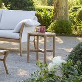 Mesa auxiliar de jardín redonda DEONA Acacia 50 x 54 cm - Acacia certificado FSC® Acacia