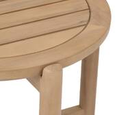Mesa auxiliar de jardín redonda DEONA Acacia 50 x 54 cm - Acacia certificado FSC® Acacia