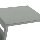Mesa auxiliar de jardín cuadrada ALLURE Verde laurel 55 x 45 x 55 cm - Aluminio recubierto de epoxi Laurel