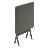 Mesa auxiliar de jardín cuadrada GREENSBORO Café 40 x 40 cm - Acero, Tratamiento Antioxidante Reforzado Café