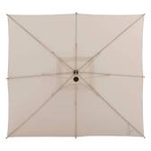 Parasol lateral cuadrado MANOA Arcilla / Trigo 2,5 x 2,5 m - Aluminio tratado con epoxi, acero, poliéster Arcilla / Trigo