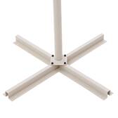 Parasol lateral cuadrado MANOA Arcilla / Trigo 2,5 x 2,5 m - Aluminio tratado con epoxi, acero, poliéster Arcilla / Trigo
