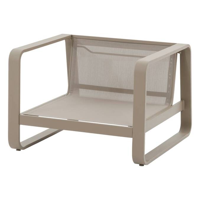Sillón de jardín DOMILLY Café Aluminio tratado con epoxi, Olefina3443