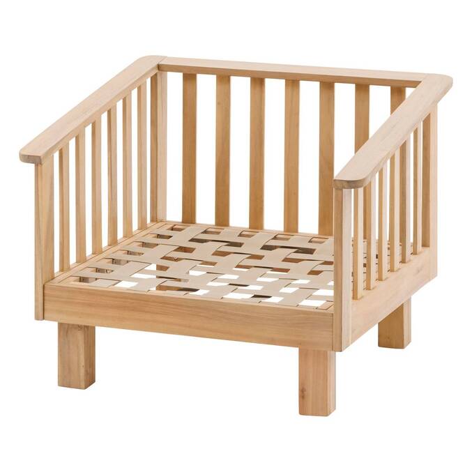 Sillón de jardín XENIA de acacia Acacia certificado FSC®3634