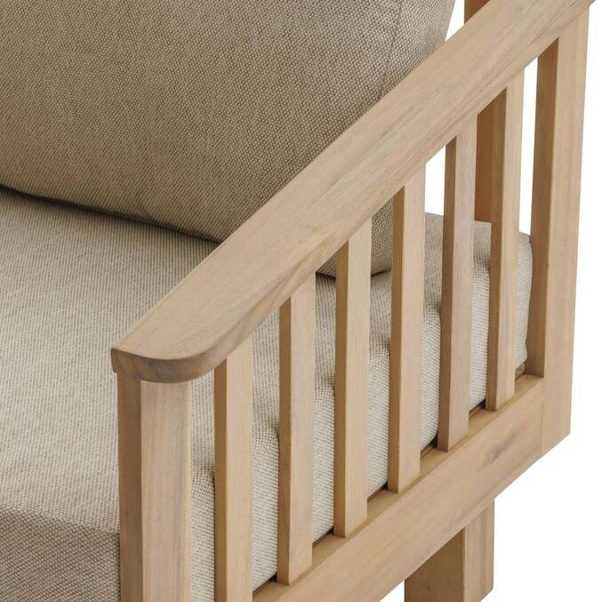 Sillón de jardín XENIA de acacia Acacia certificado FSC®3634