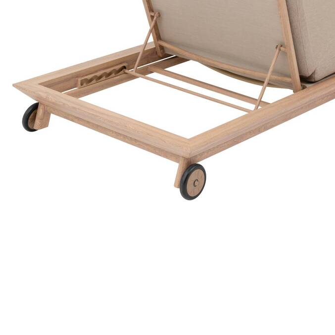 Cama de piscina MANISSA Beige Aluminio tratado con epoxi, Poliéster3883