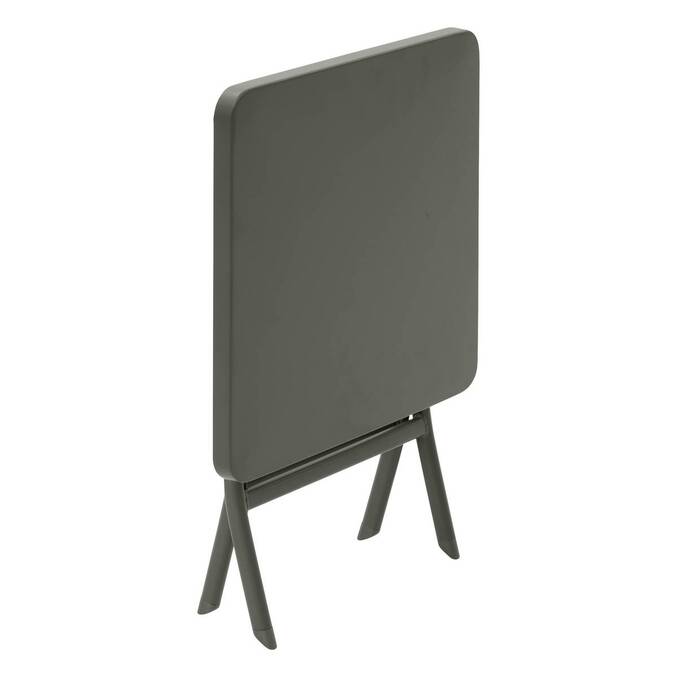 Mesa auxiliar de jardín cuadrada GREENSBORO Verde laurel 40 x 40 cm - Acero, Tratamiento Antioxidante Reforzado Laurel