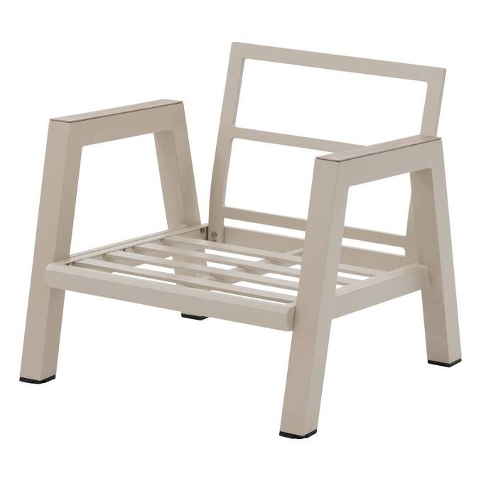 Sillón de jardín AXIOME Arcilla Aluminio tratado con epoxi, Texaline, Poliéster3704