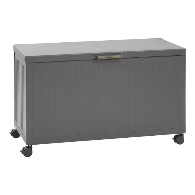 Baúl de almacenamiento EDENIO Grafito 510 L - Acero galvanizado, Aluminio con recubrimiento de epoxi3500