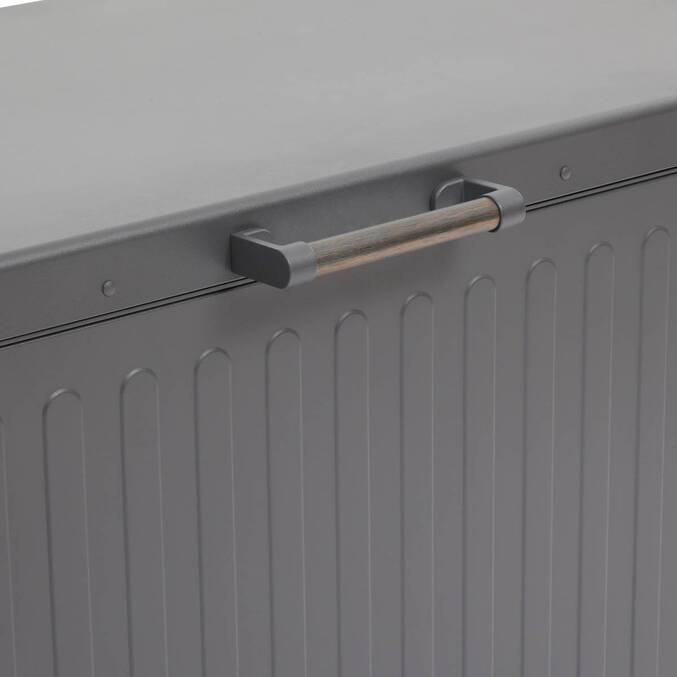 Baúl de almacenamiento EDENIO Grafito 510 L - Acero galvanizado, Aluminio con recubrimiento de epoxi3500