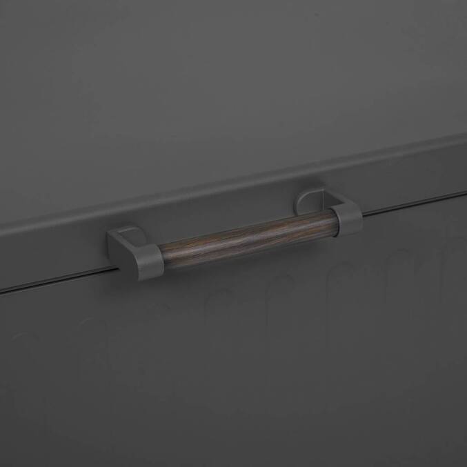 Baúl de almacenamiento EDENIO Grafito 670 L - Acero galvanizado, Aluminio con recubrimiento epoxi3500
