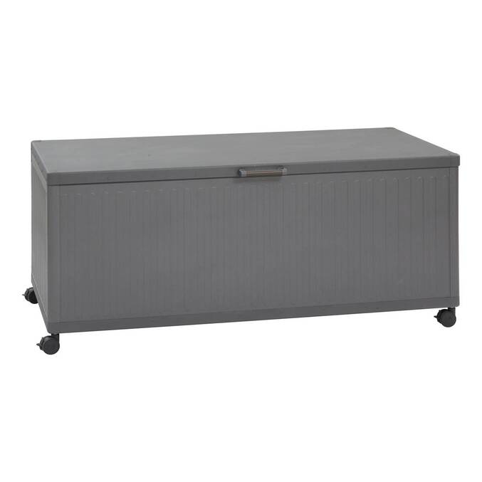Baúl de almacenamiento EDENIO Grafito 1070 L - Acero galvanizado, Aluminio recubierto de epoxi3500