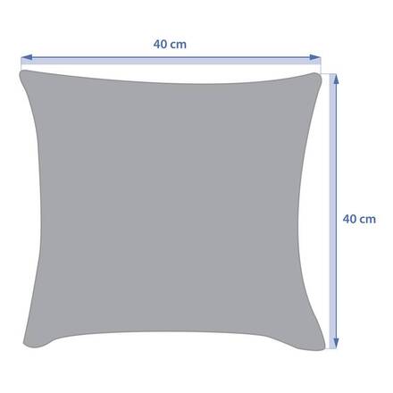 Cojín decorativo para exteriores MAORIA con diseño de jungla STOF x Hespéride - 40 x 40 cm - Poliéster