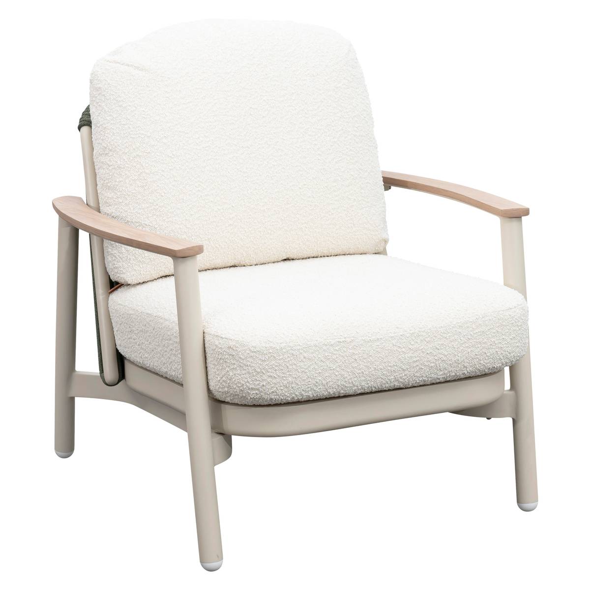 Sillón de jardín MYLORE Arcilla Aluminio tratado con epoxi, Poliéster reciclado, Arcilla