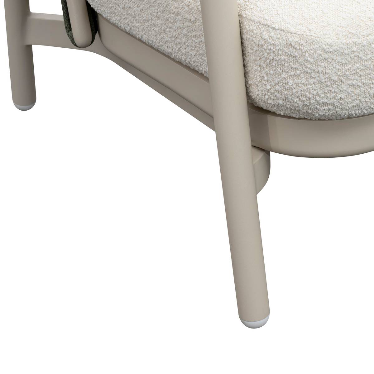Sillón de jardín MYLORE Arcilla Aluminio tratado con epoxi, Poliéster reciclado, Arcilla