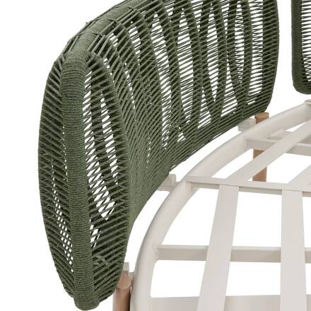Conjunto de jardín MYLORE Arcilla 6 plazas - Aluminio tratado con epoxi, poliéster reciclado