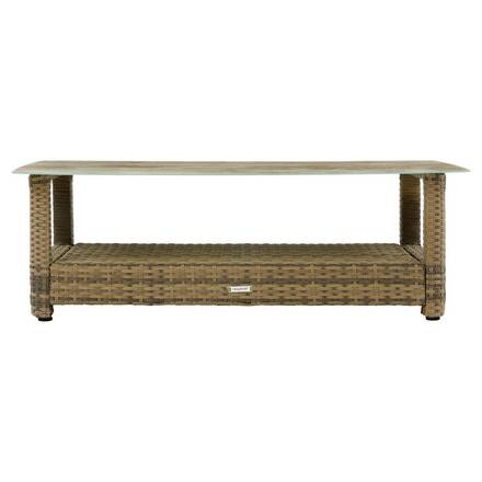 Conjunto de jardín SELENIM Naturae 5 plazas - Aluminio tratado con epoxi, Olefina