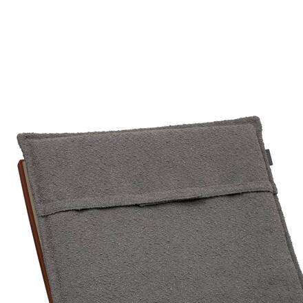Cojín de tumbona SOLFIA Gris pizarra 190 x 60 cm - Poliéster