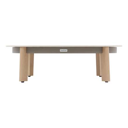 Conjunto de jardín NELORA Beige 5 plazas - Aluminio tratado con epoxi, Olefina