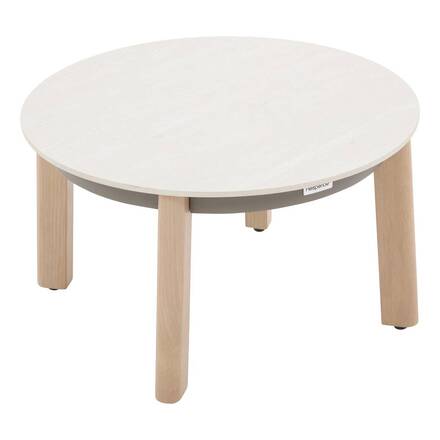 Conjunto de jardín NELORA Beige 5 plazas - Aluminio tratado con epoxi, Olefina